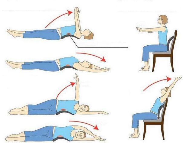 Osteochondrozės pratimai